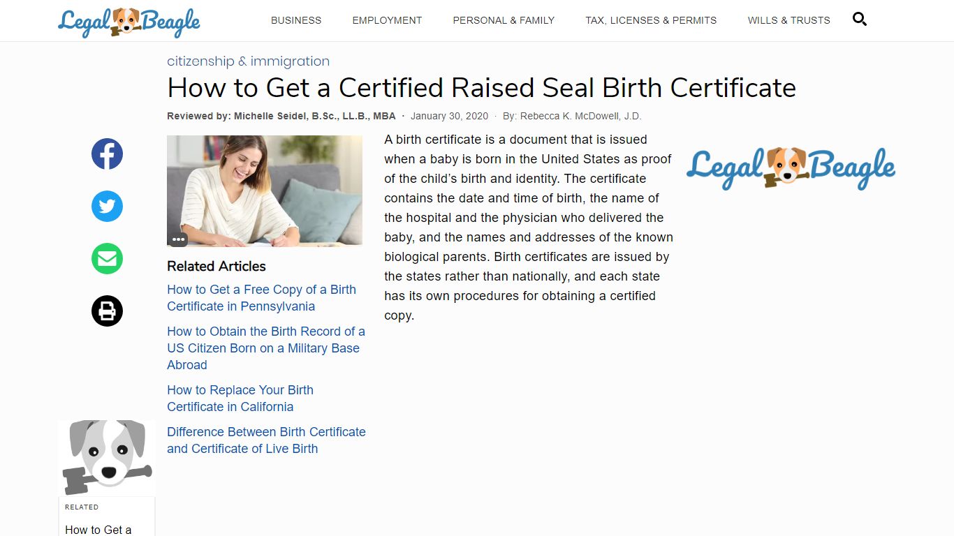 How to Get a Certified Raised Seal Birth Certificate